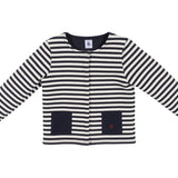 GIRLS' TUBIC STRIPED CARDIGAN