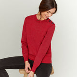 WOMENS' METALLIC FLECK PULLOVER