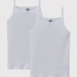 2 PACK TODDLER GIRLS' OPENWORK SINGLETS