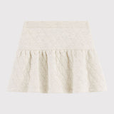 GIRLS' QUILITED TUBE KNIT SKIRT