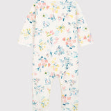 BABIES' FLORAL TUBE KNIT ROMPER