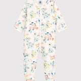 BABIES' FLORAL TUBE KNIT ROMPER