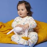 BABIES' FLORAL TUBE KNIT ROMPER