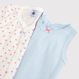 2 PACK BABY GIRLS' ROMPERS