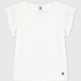 TODDLER GIRLS' RUFFLED SLEEVED T-SHIRT