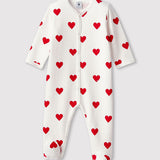BABIES' HEART FLEECE ROMPER