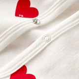 BABIES' HEART FLEECE ROMPER