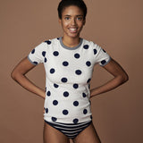 WOMENS' CREW T-SHIRT - POLKA DOT