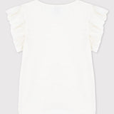 GIRLS' RUFFLED SLEEVED T-SHIRT