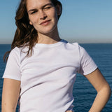 WOMENS' CREW T-SHIRT - WHITE