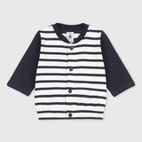 BABY BOYS' STRIPED BASEBALL JACKET