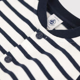 BABY BOYS' STRIPED BASEBALL JACKET