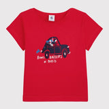 TODDLER GIRLS' SCREEN PRINTED T-SHIRT