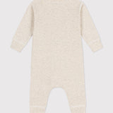 BABIES' RIBBED FOOTLESS ROMPER