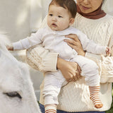 BABIES' RIBBED FOOTLESS ROMPER