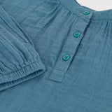 GIRLS' L/S MUSLIN BLOUSE