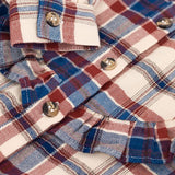 GIRLS' CHECKED BLOUSE