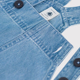 TODDLER GIRLS' LIGHT DENIM PINAFORE
