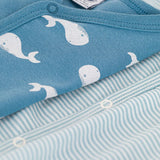 BABIES' 2 PACK FOOTLESS ROMPERS