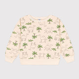 BOYS' CAMEL & PALM PRINT SWEATSHIRT