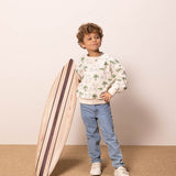 BOYS' CAMEL & PALM PRINT SWEATSHIRT