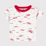BABIES' PADDLE BOAT PRINT T-SHIRT