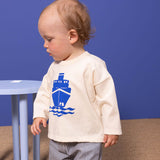 BABY BOYS' BOAT MOTIF L/S T-SHIRT