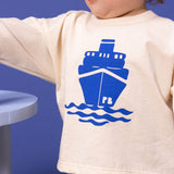 BABY BOYS' BOAT MOTIF L/S T-SHIRT