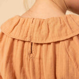 GIRLS' COTTON MUSLIN BLOUSE