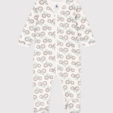 BABIES' VELOUR TRACTOR ROMPER