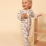 BABIES' VELOUR TRACTOR ROMPER