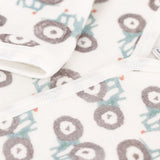 BABIES' VELOUR TRACTOR ROMPER