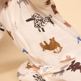BABIES' WARM ANIMAL PRINT ROMPER