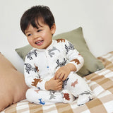 BABIES' WARM ANIMAL PRINT ROMPER