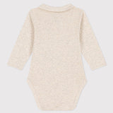 BABIES' COLLARED L/S  BODYSUIT