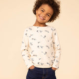 TODDLER GIRLS' FLORAL PRINT L/S T-SHIRT
