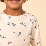 TODDLER GIRLS' FLORAL PRINT L/S T-SHIRT