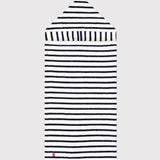 BABIES' TERRY STRIPED BATH CAPE