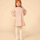 GIRLS' FLORAL PRINT MUSLIN DRESS