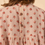 GIRLS' FLORAL PRINT MUSLIN DRESS