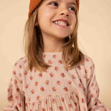 GIRLS' FLORAL PRINT MUSLIN DRESS