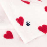 BABIES' TERRY HEART BATH CAPE