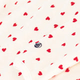 BABIES' VELOUR HEART ROMPER