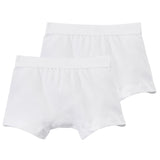 2 PACK BOYS' WHITE BOXER SHORTS