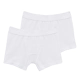 2 PACK BOYS' WHITE BOXER SHORTS