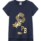TODDLER GIRLS' GOLD PRINT T-SHIRT