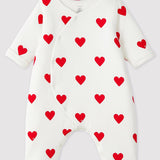 BABIES' PADDED HEART ROMPER