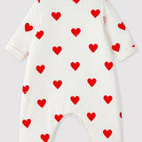 BABIES' PADDED HEART ROMPER