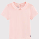 GIRLS' T-SHIRT WITH COLLAR