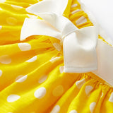 TODDLER GIRLS' LINEN POLKADOT SKIRT